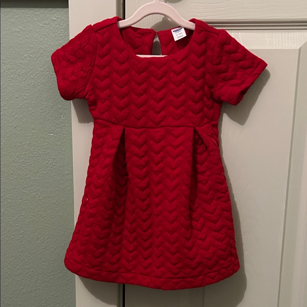 Old Navy Red Quilted Kids Dress